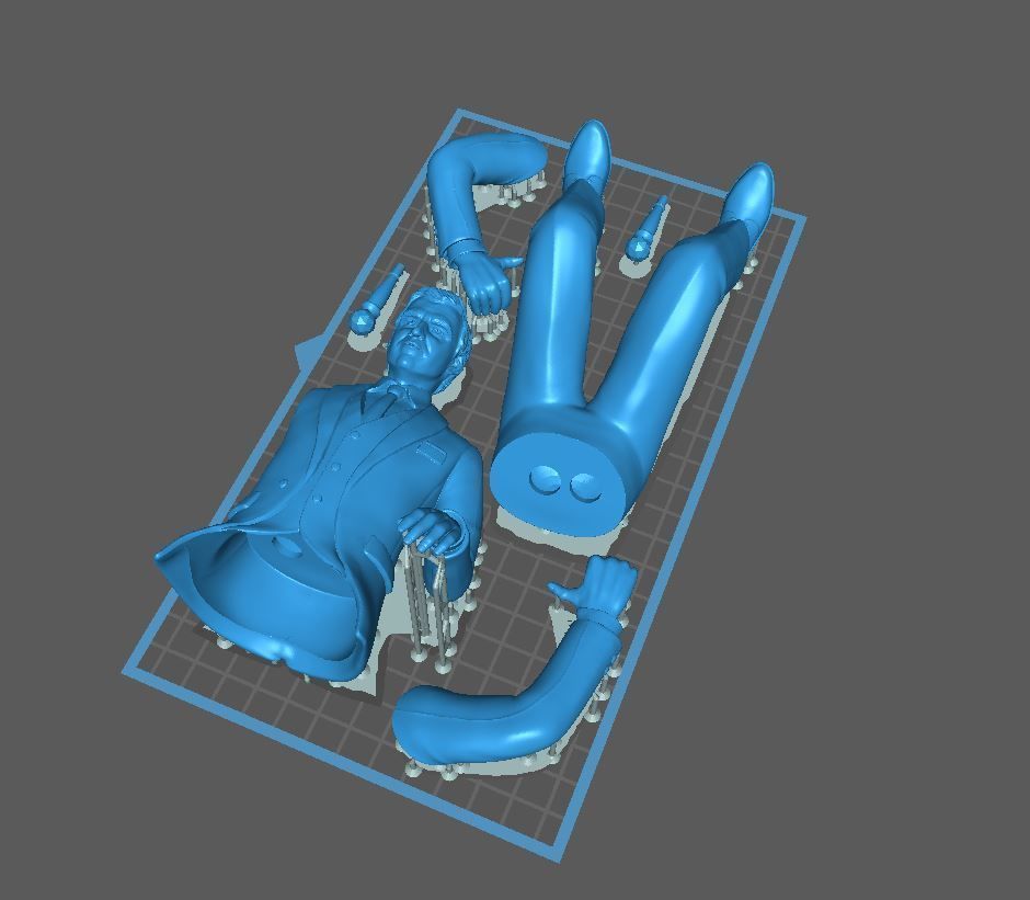 Time Machine actor Rod Taylor as George figurine 3D print model_6