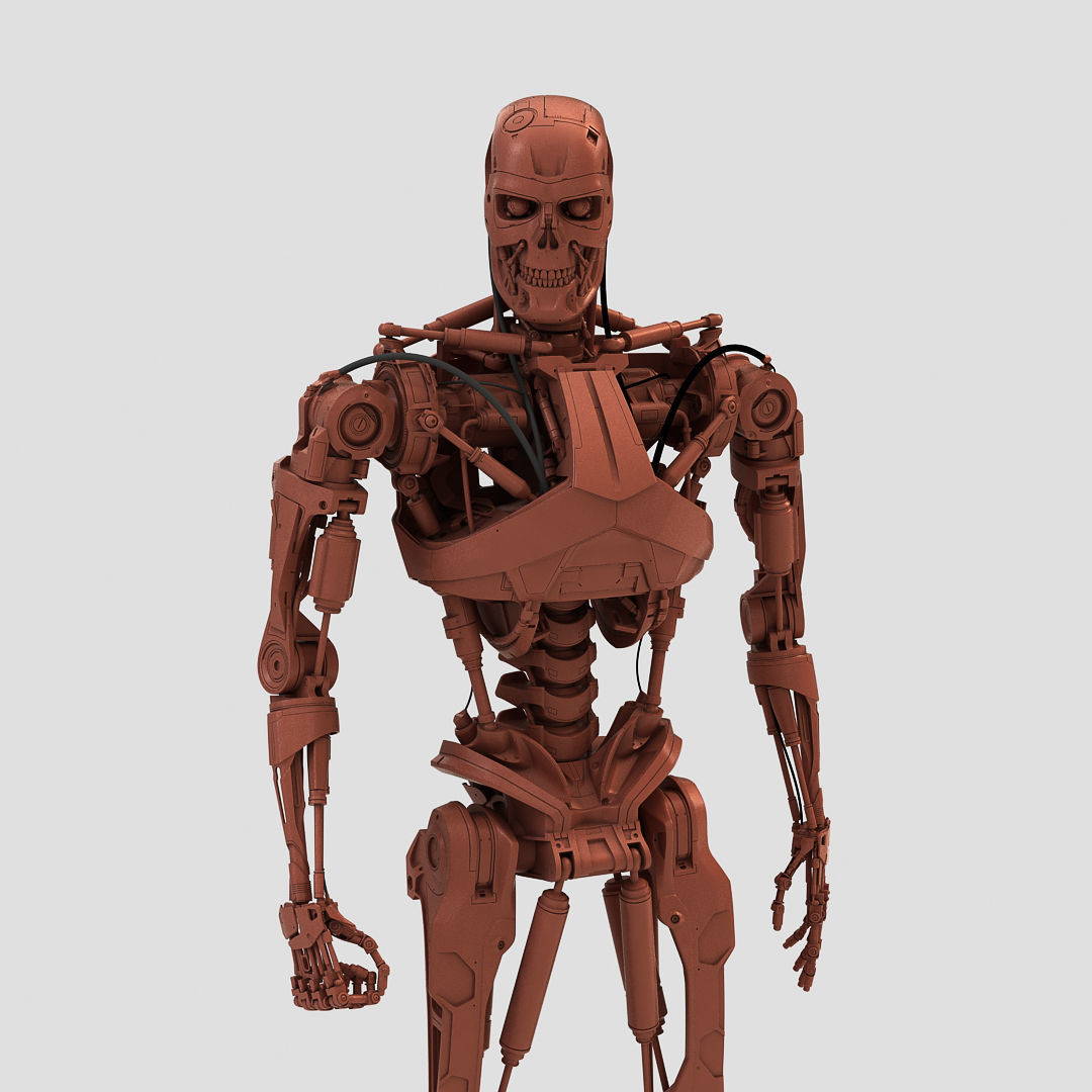 Terminator T-800 Genisys Endoskeleton 3D print model_0