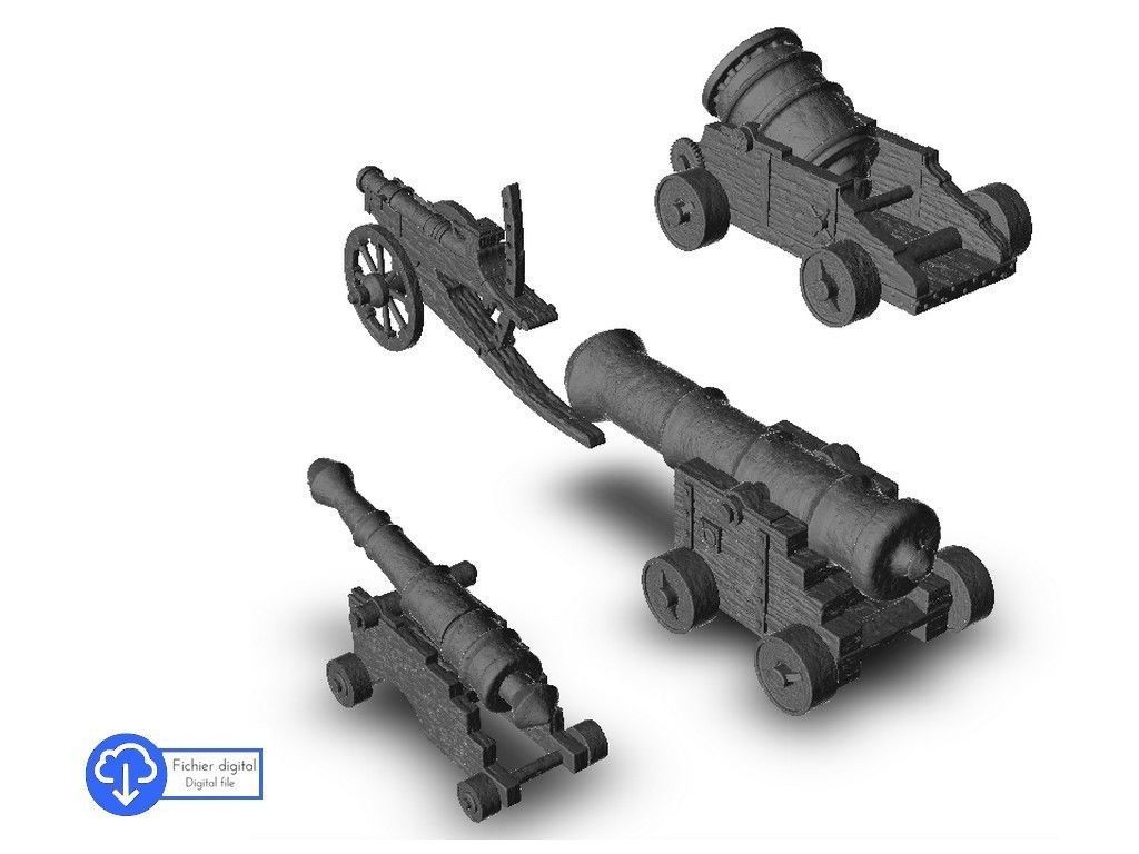 Medieval canons - Warhammer Age of sigmar 3D print model 3D model 3D ...