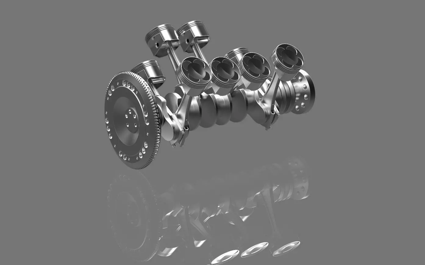 AMG Benz V8 Engine 3D model