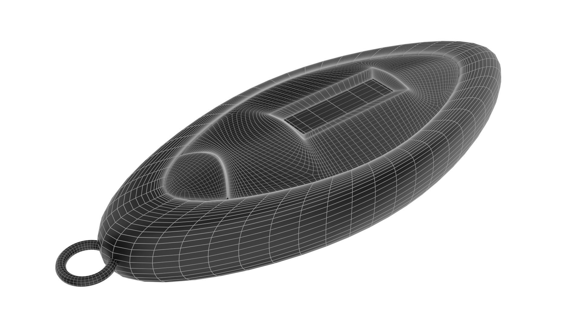 motorcycle key Low-poly 3D model_4