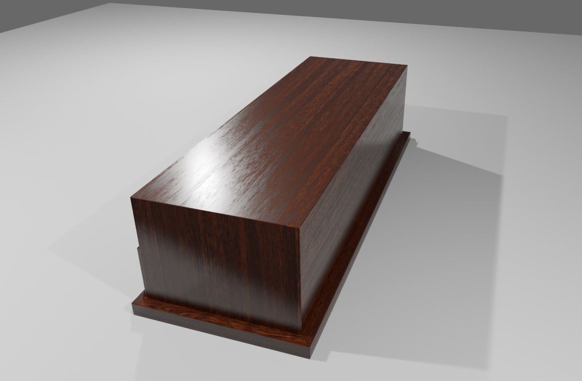 Rack for TV - Living Room - Sala de Estar Low-poly 3D model_6