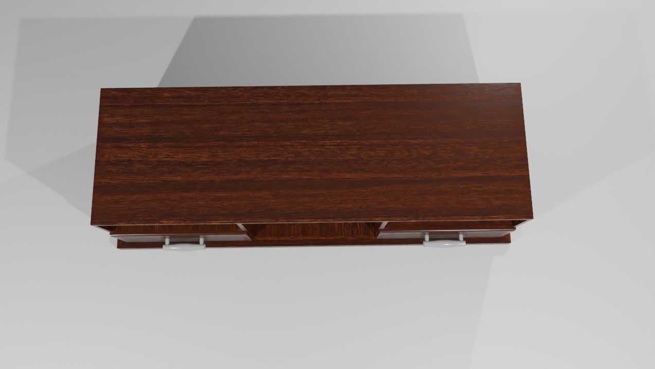 Rack for TV - Living Room - Sala de Estar Low-poly 3D model_10