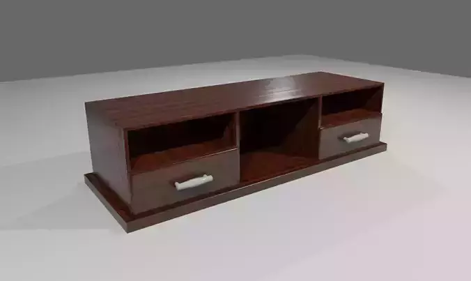 Rack for TV - Living Room - Sala de Estar Low-poly 3D model