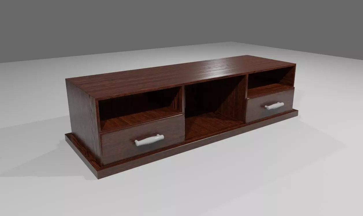 Rack for TV - Living Room - Sala de Estar Low-poly 3D model_0