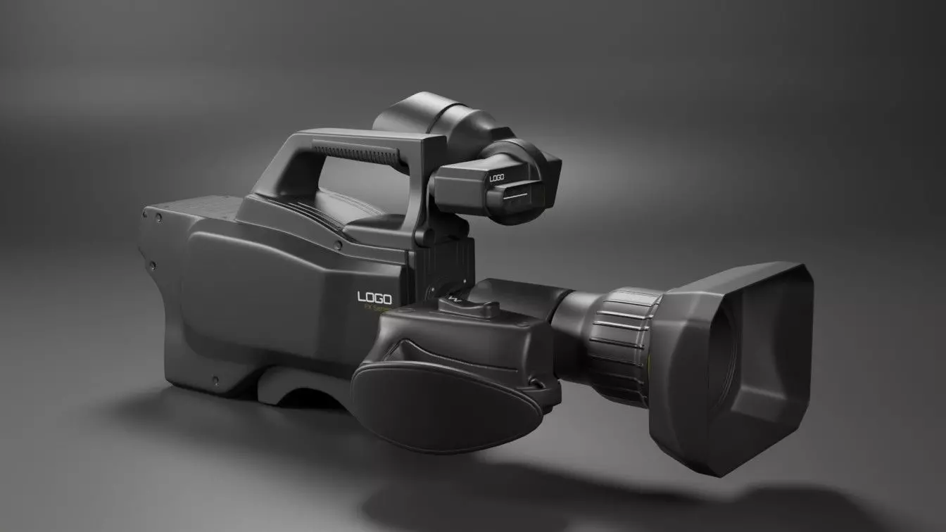  Broadcast Camera 3D model_0