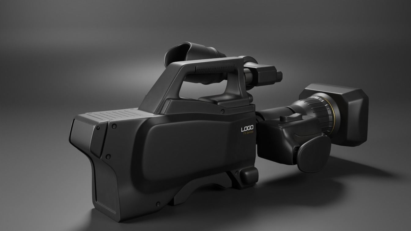  Broadcast Camera 3D model_1