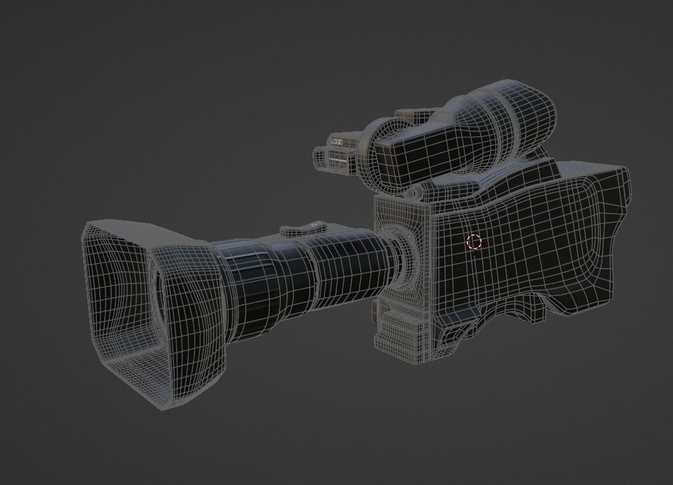  Broadcast Camera 3D model_4