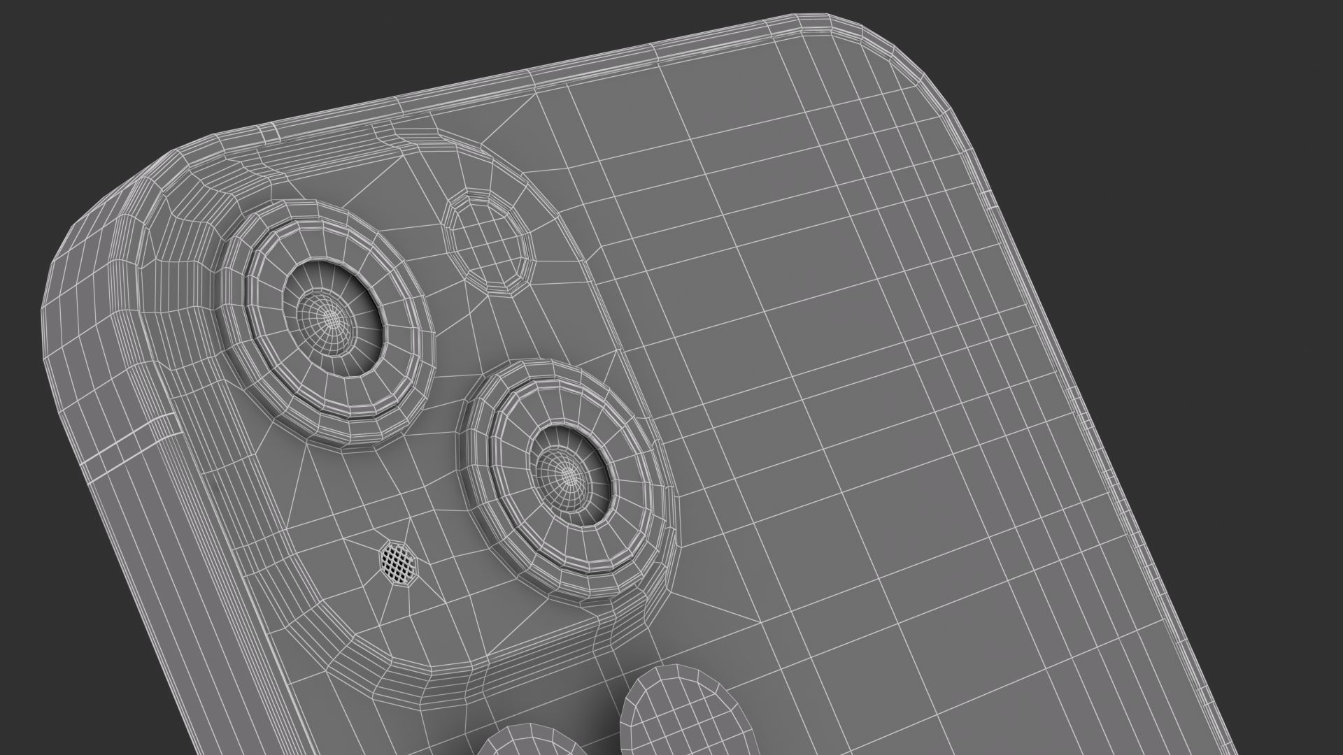 Apple iPhone 13 Midnight 3D model_12