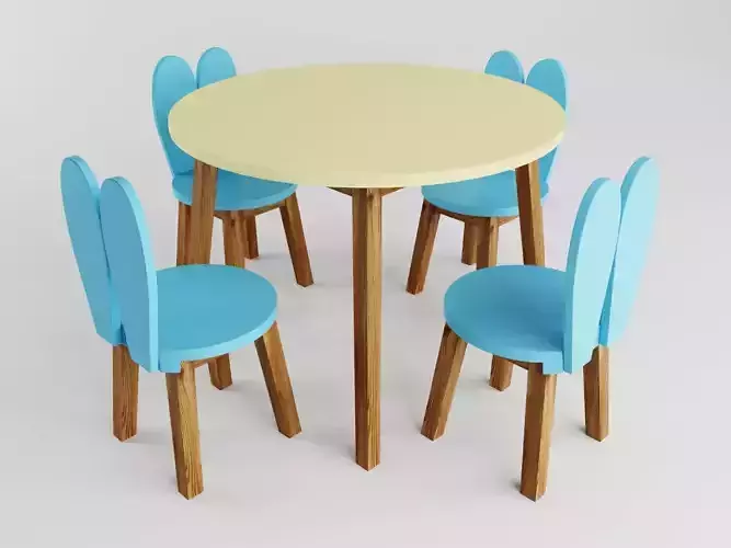 CADEIRA E MESA COELHO