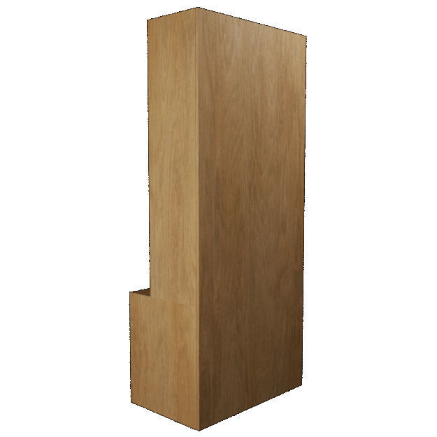 Bookshelf bookcase with doors and drawers 3D model_9