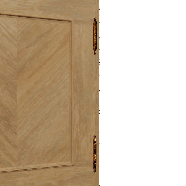 Bookshelf bookcase with doors and drawers 3D model_7