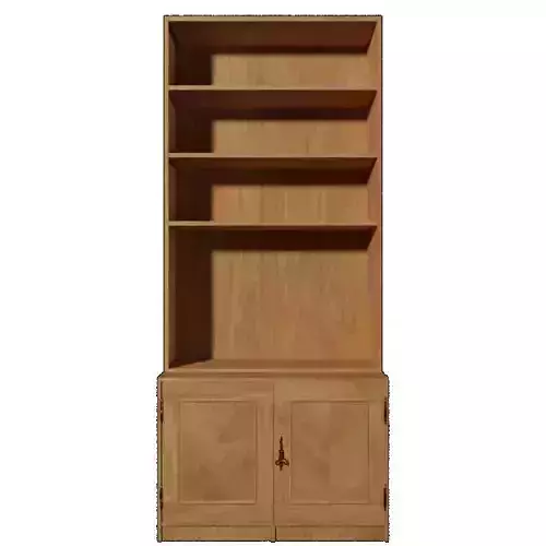 Bookshelf bookcase with doors and drawers 3D model