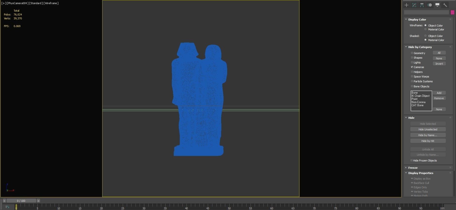 Greywacke statue of Menkaura and Queen Khamerernebty II 3D model_6