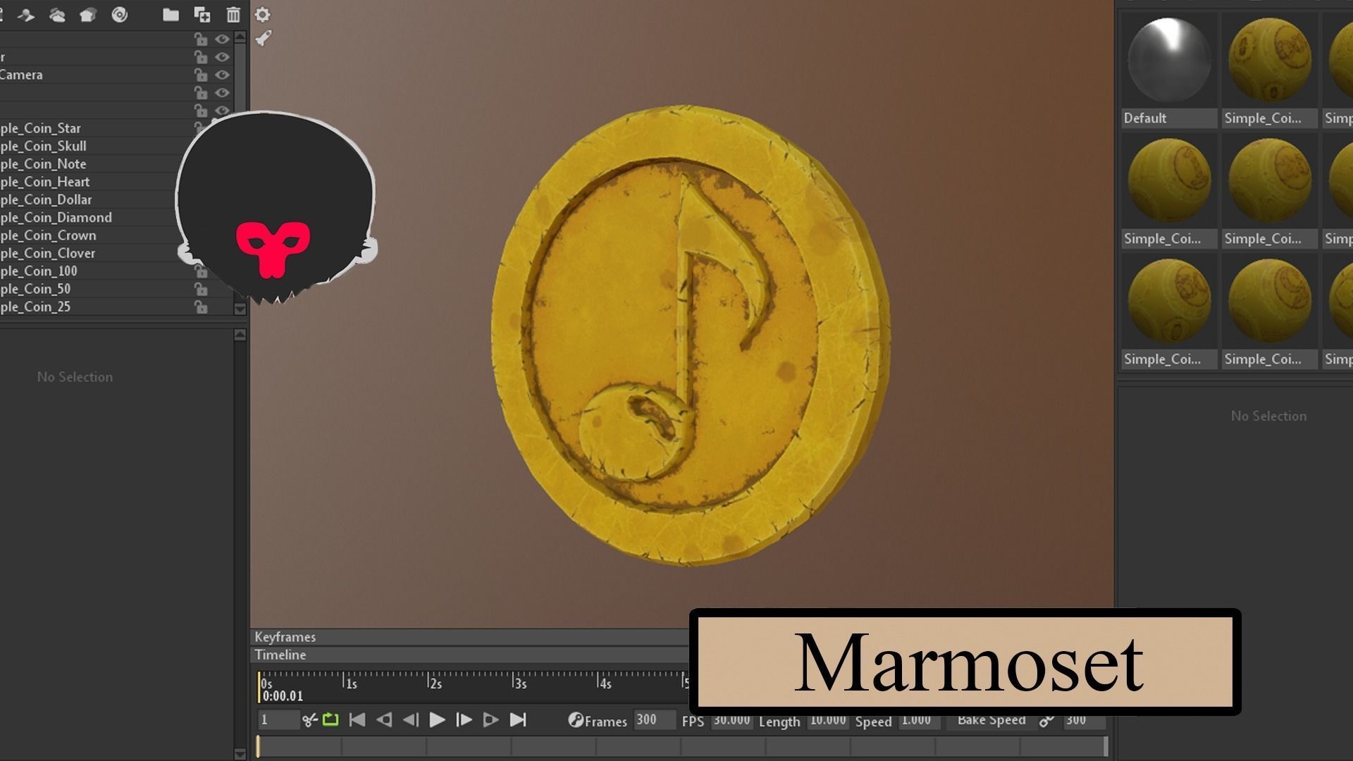 Simple Coins Pack Low-poly 3D model_12