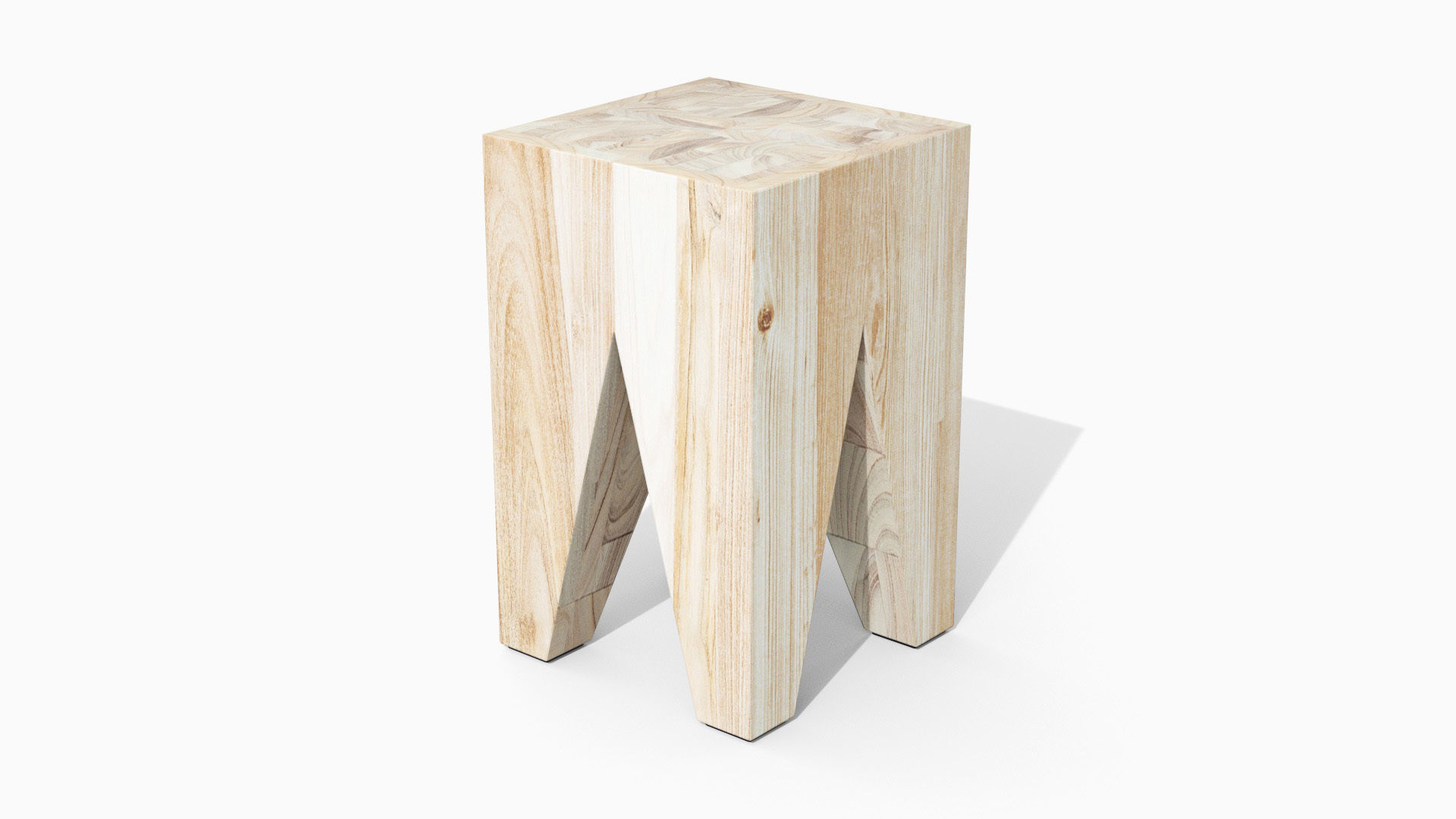 Tana Stool Low-poly 3D model_30