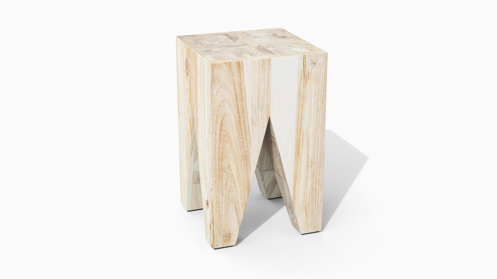 Tana Stool Low-poly 3D model_32