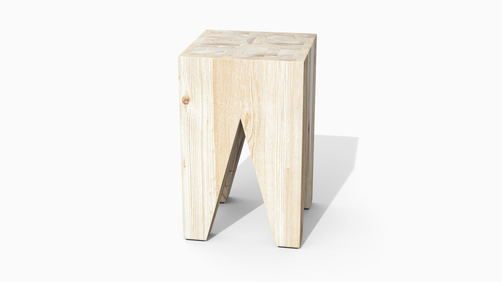 Tana Stool Low-poly 3D model_28
