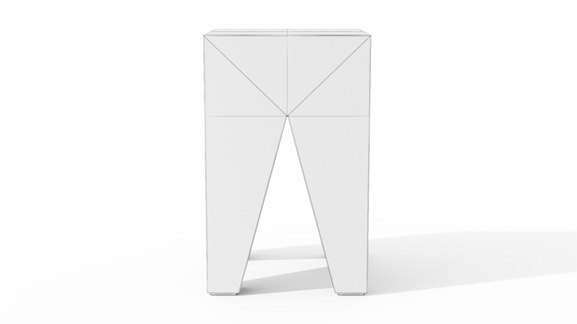 Tana Stool Low-poly 3D model_17