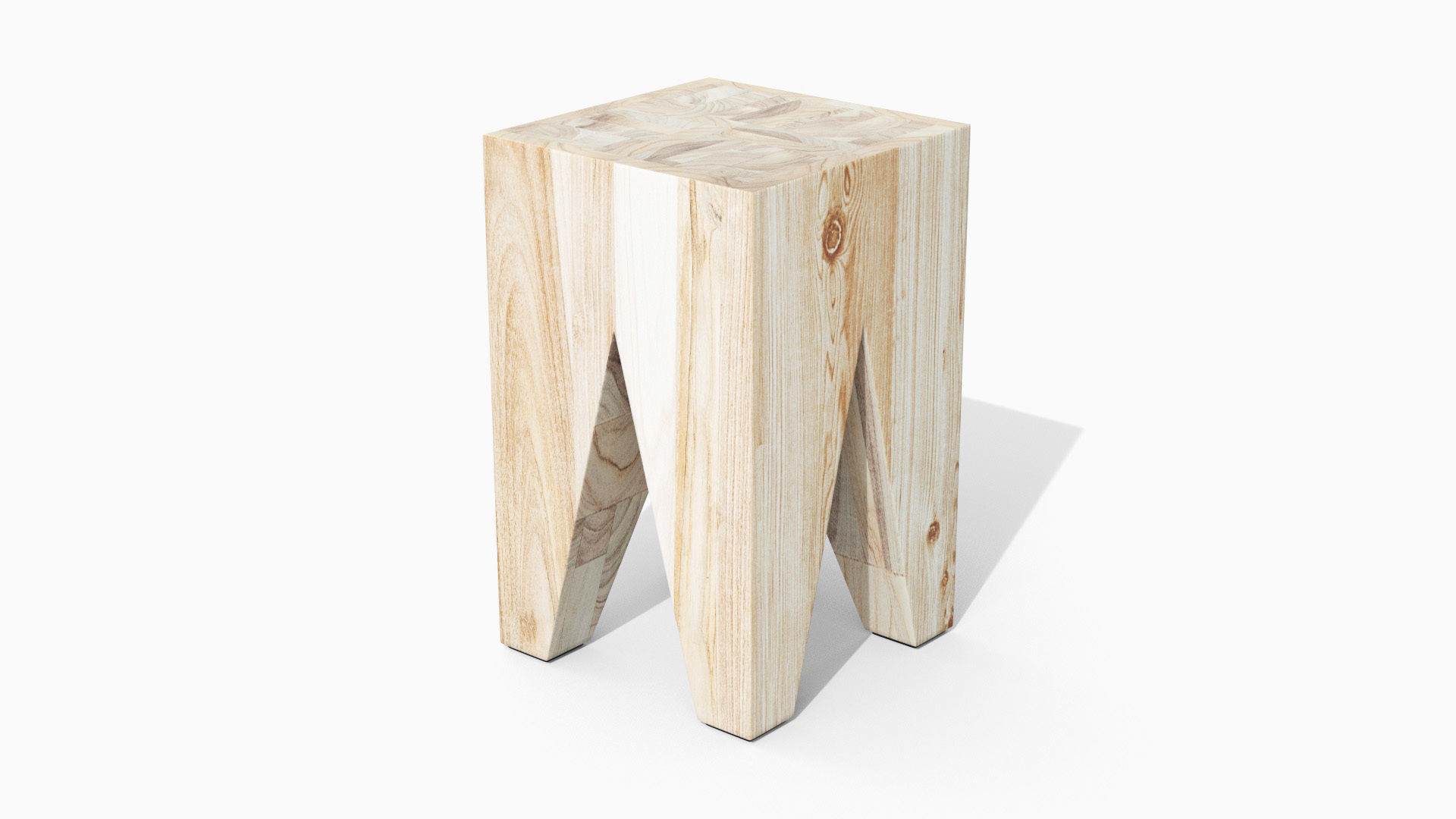 Tana Stool Low-poly 3D model_24