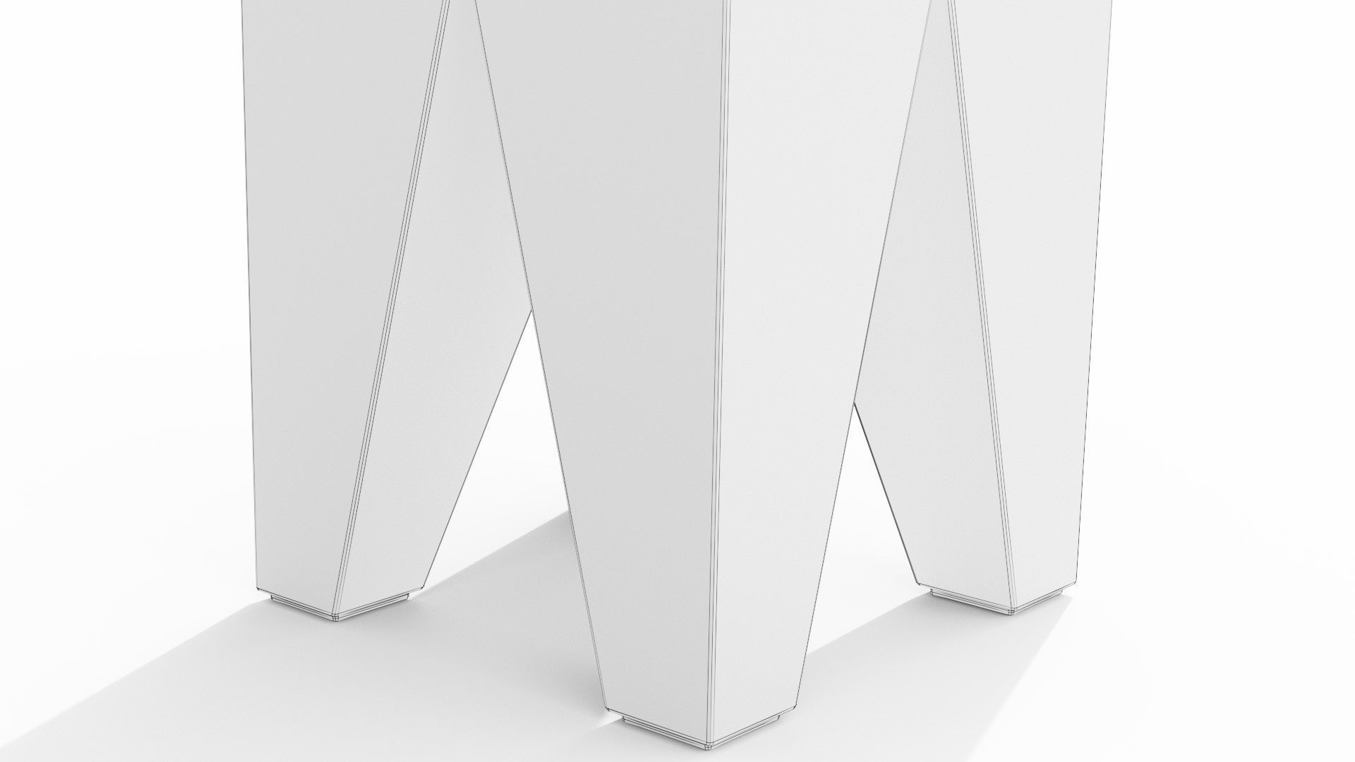 Tana Stool Low-poly 3D model_13