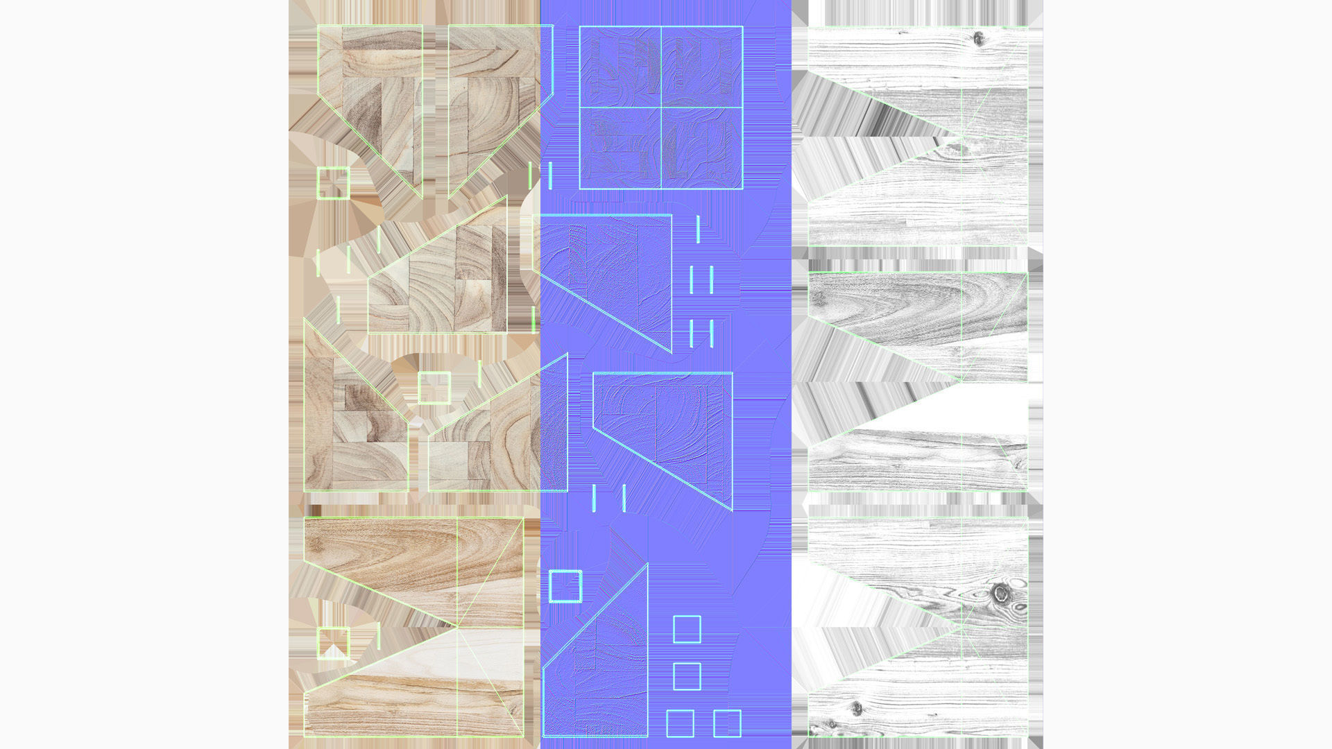 Tana Stool Low-poly 3D model_20