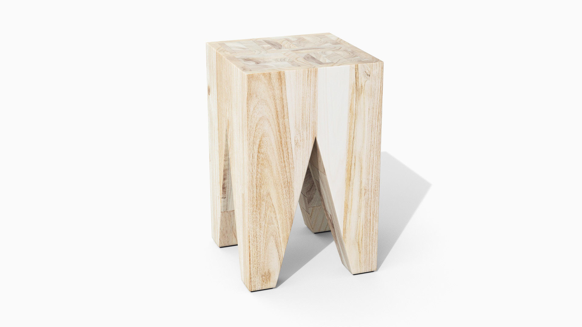 Tana Stool Low-poly 3D model_26
