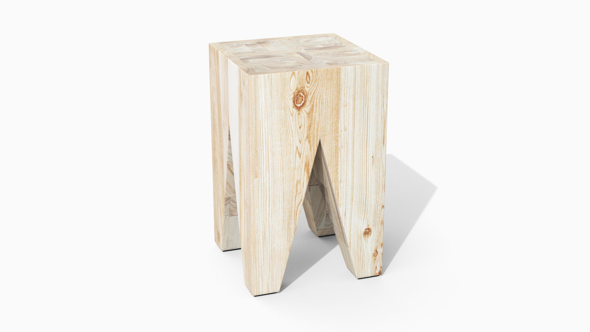 Tana Stool Low-poly 3D model_23