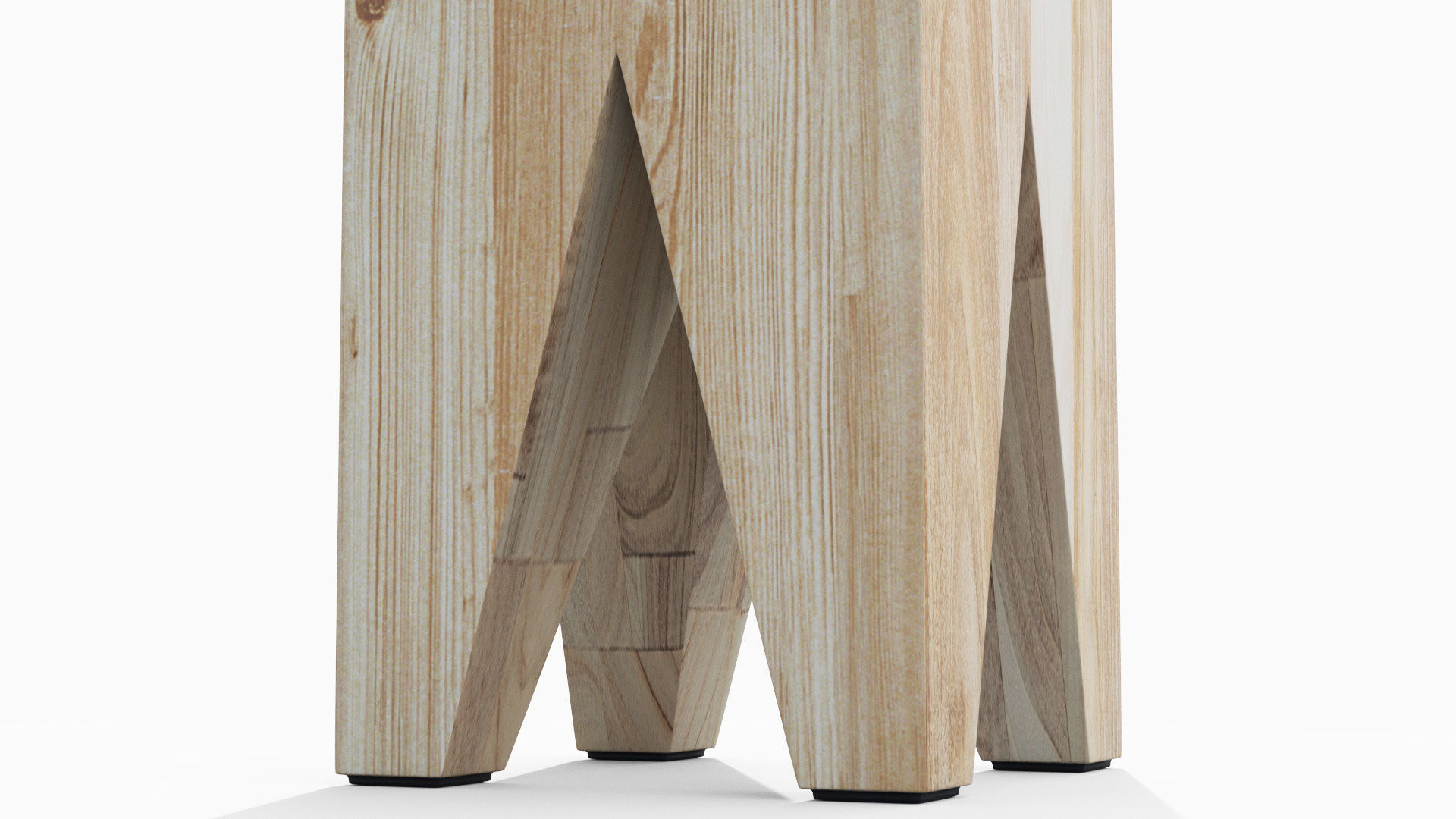 Tana Stool Low-poly 3D model_5