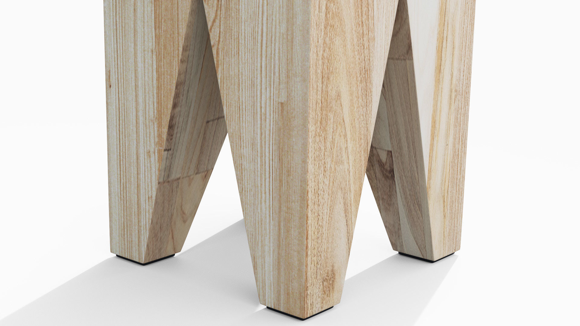 Tana Stool Low-poly 3D model_6