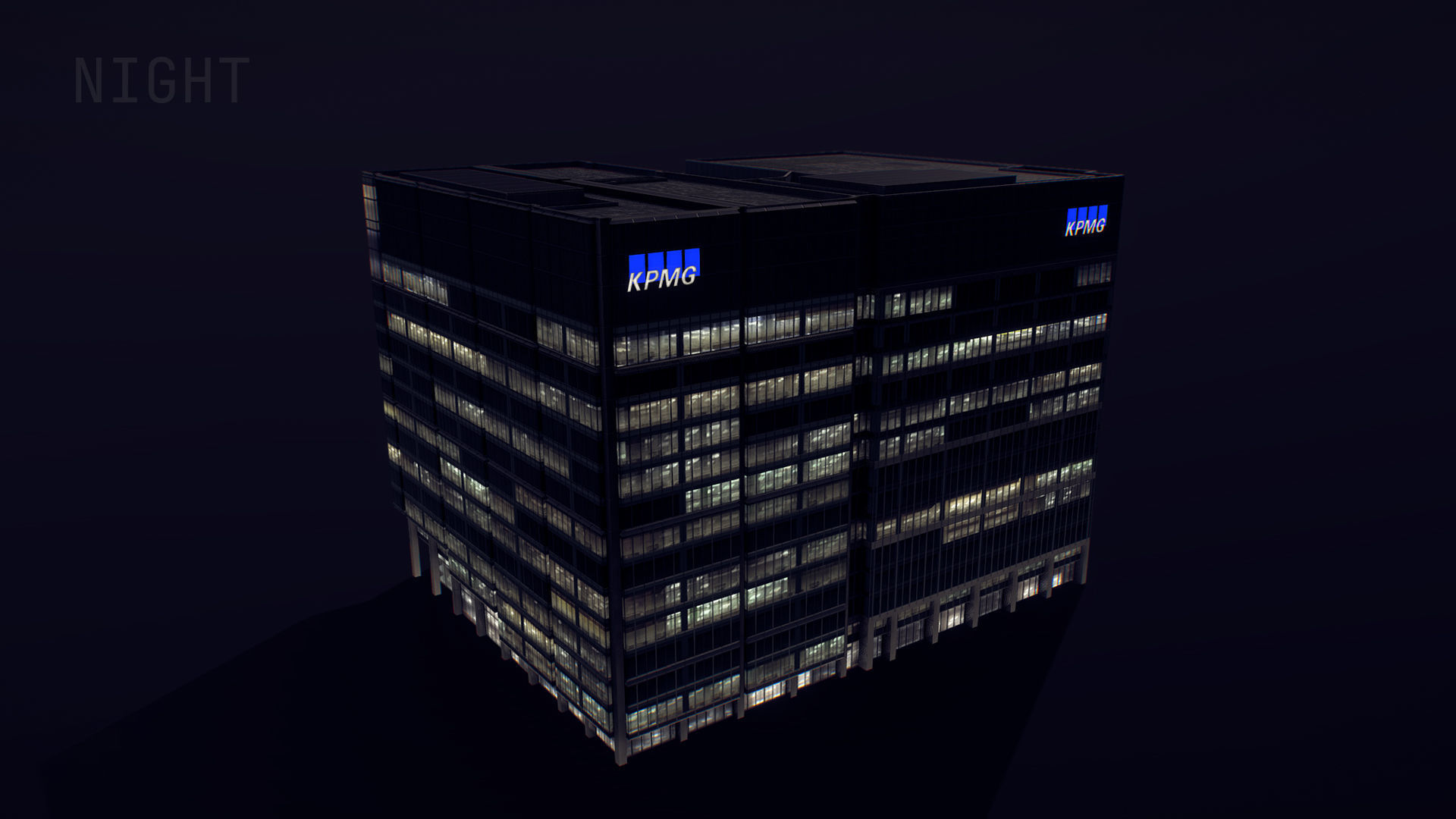 London 15 Canada Square 30 North Colonnade Low-poly 3D model_18