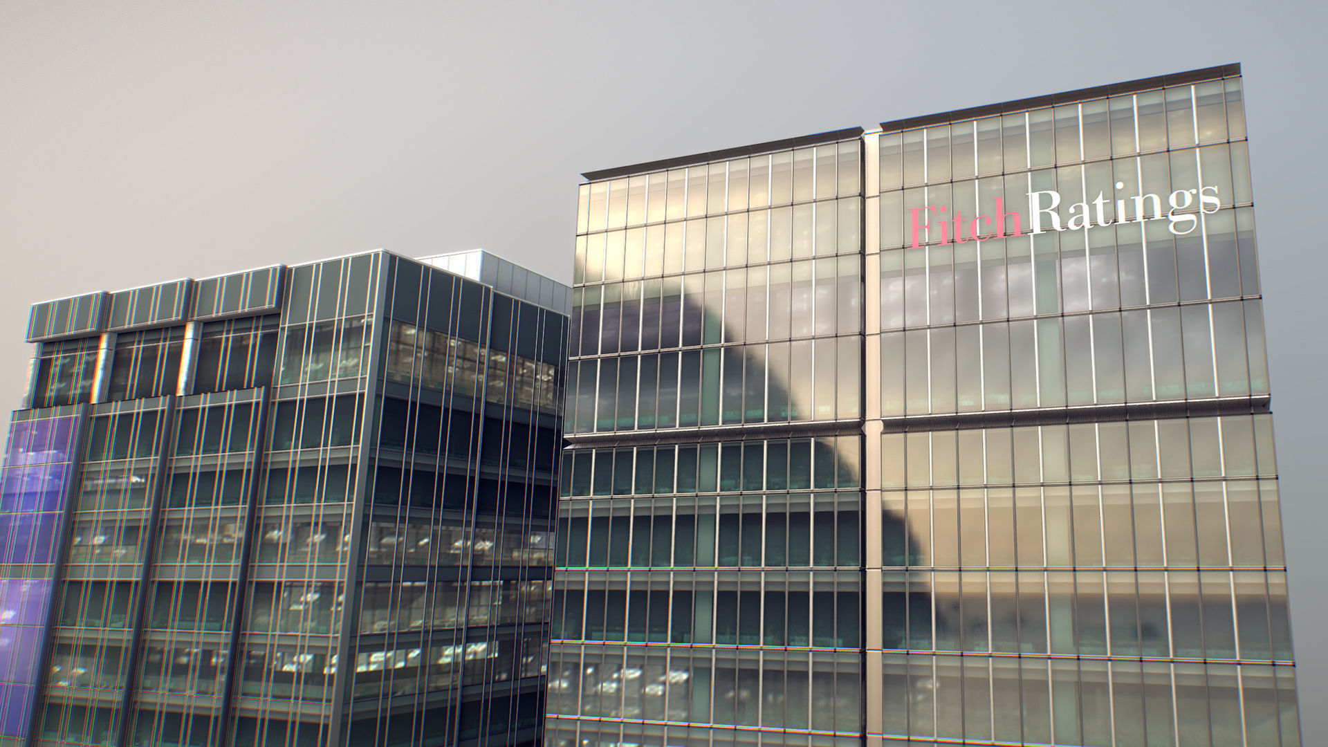 London 15 Canada Square 30 North Colonnade Low-poly 3D model_10
