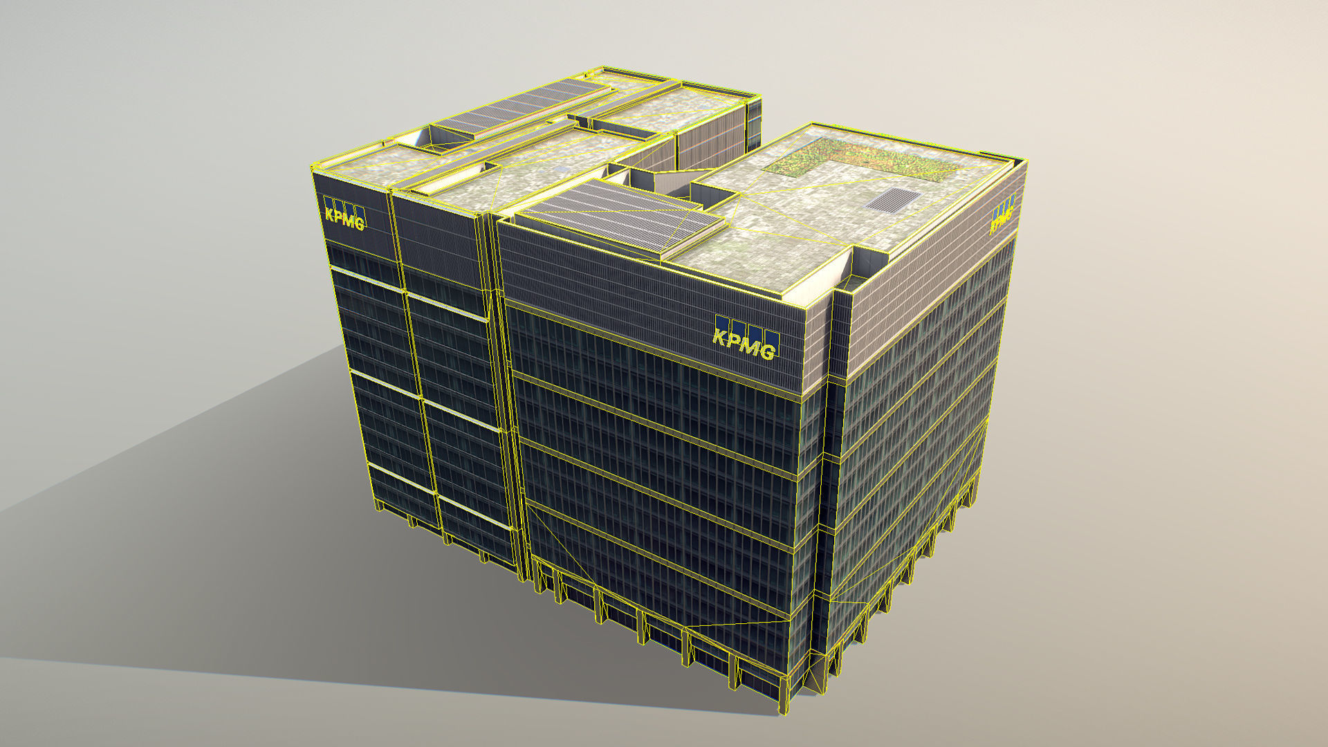 London 15 Canada Square 30 North Colonnade Low-poly 3D model_22