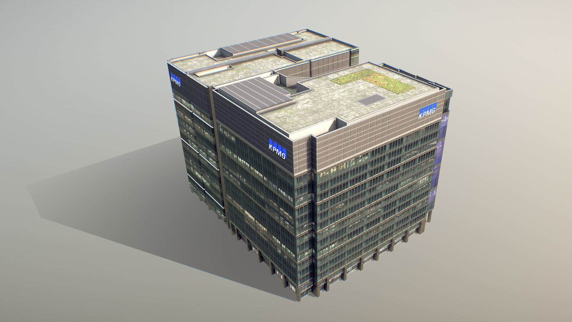London 15 Canada Square 30 North Colonnade Low-poly 3D model_8