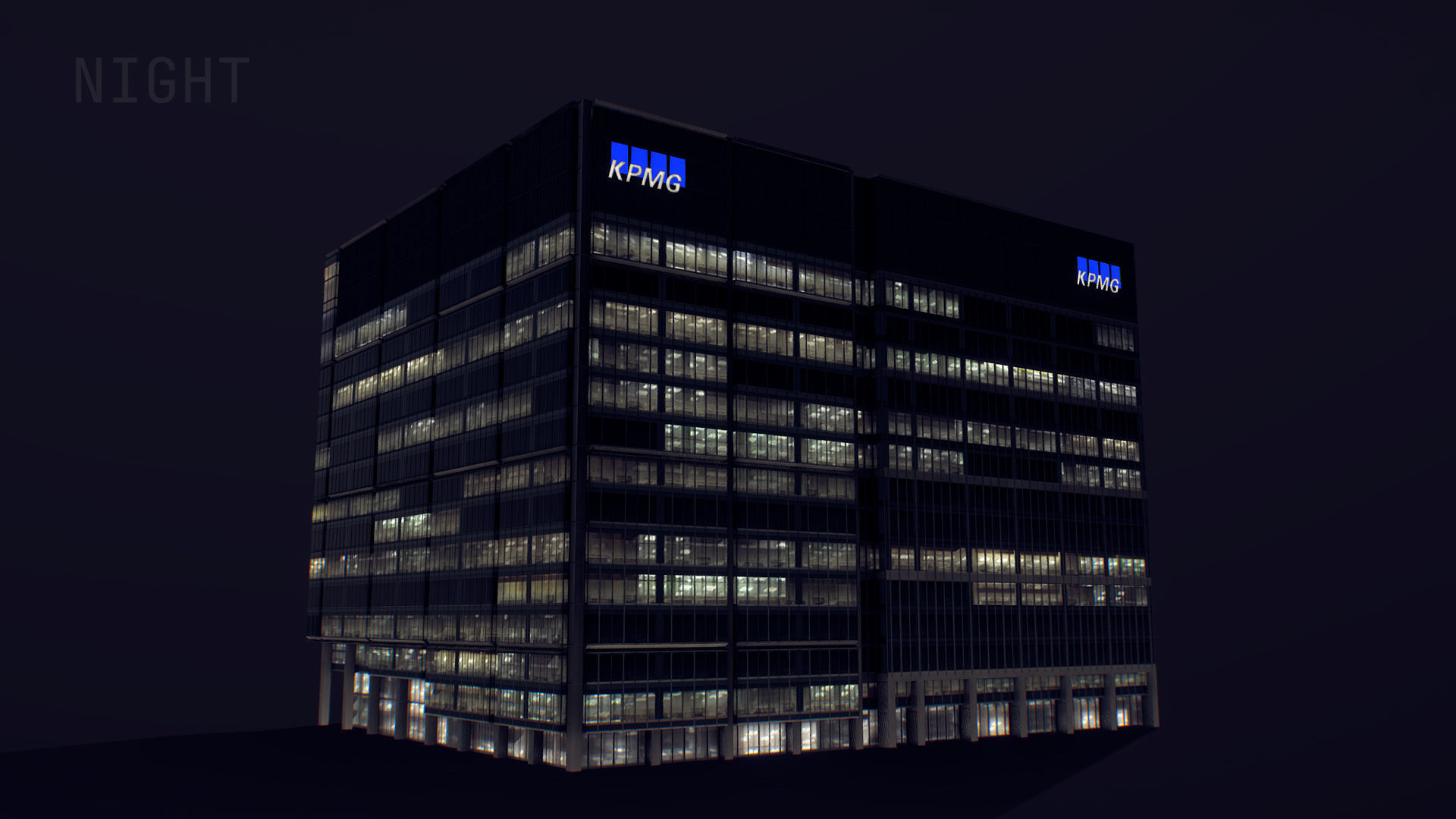 London 15 Canada Square 30 North Colonnade Low-poly 3D model_19