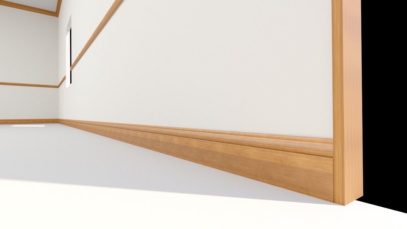 Molding Kitbash V1 - 128 Profile Set -  Low-poly 3D model_22