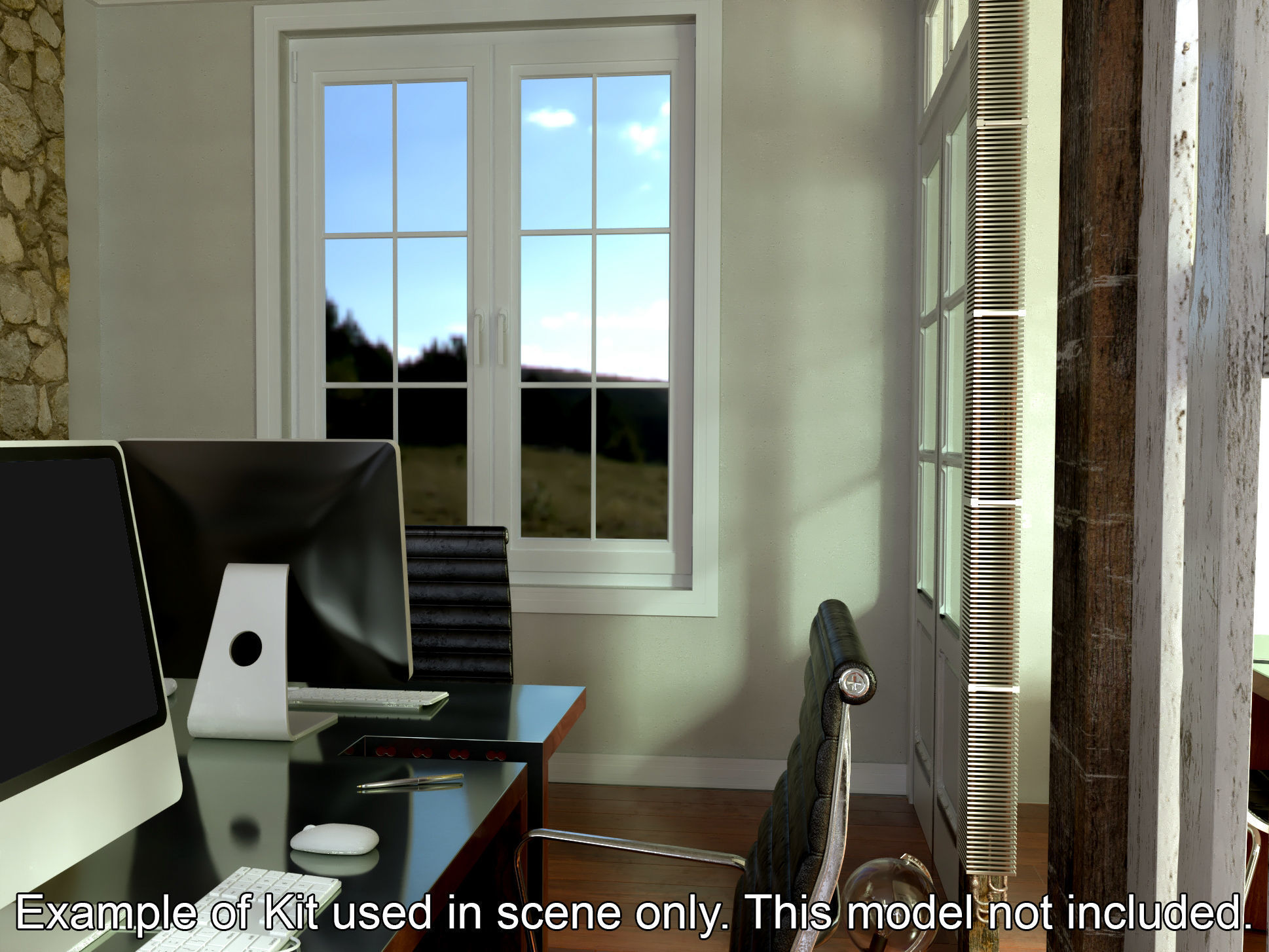 Molding Kitbash V1 - 128 Profile Set -  Low-poly 3D model_31