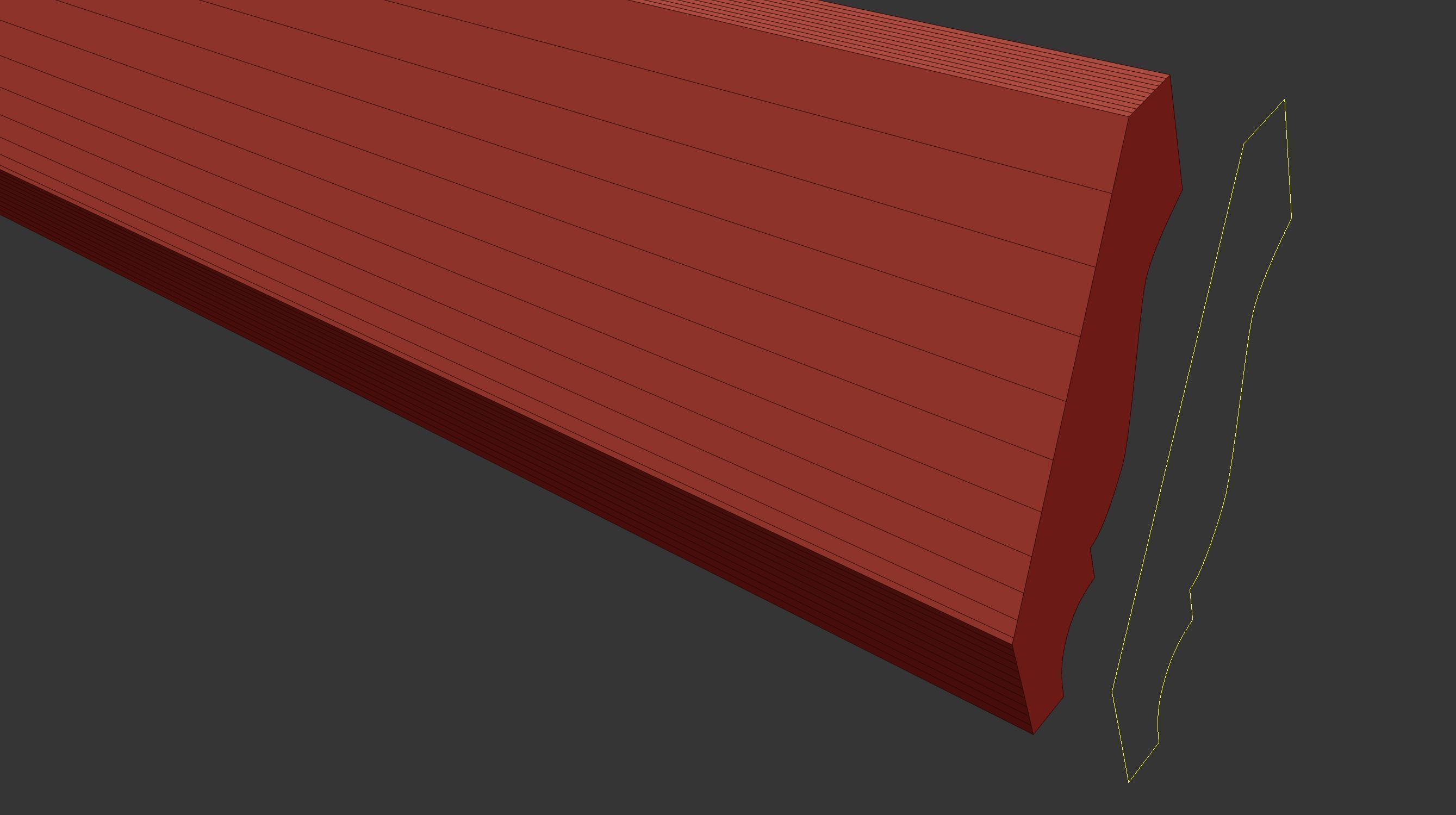 Molding Kitbash V1 - 128 Profile Set -  Low-poly 3D model_14