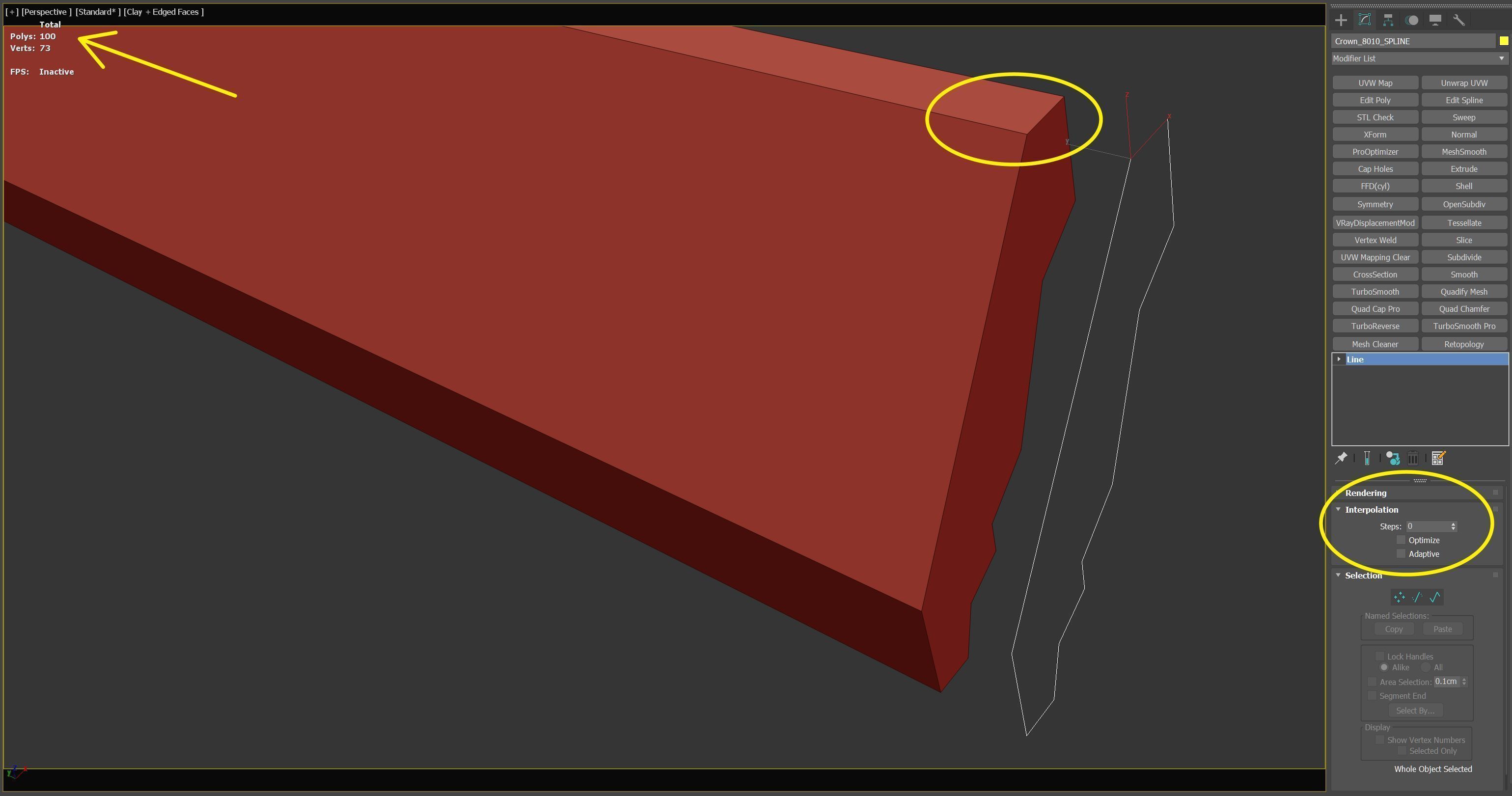 Molding Kitbash V1 - 128 Profile Set -  Low-poly 3D model_16