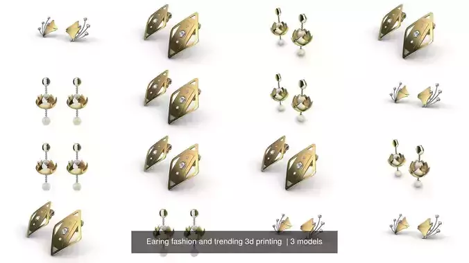 Earing fashion and trending 3d printing 