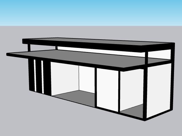 Table shelf 3D model_2