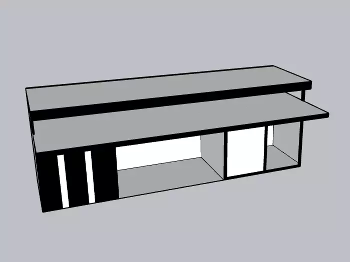 Table shelf 3D model_0