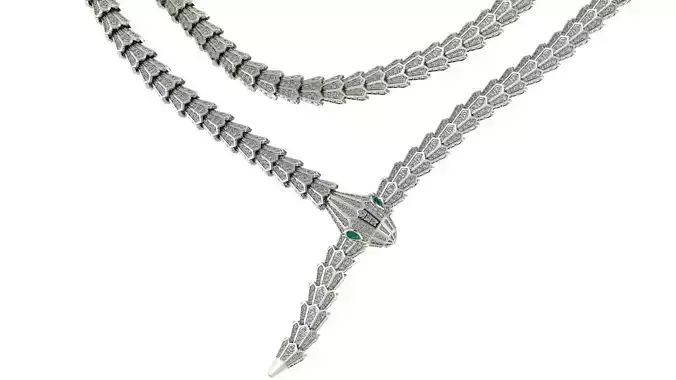 serpenti snake necklace jewelry