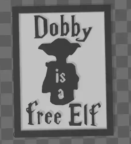DOBBY- HARRY POTTER-ADORNO 3D print model