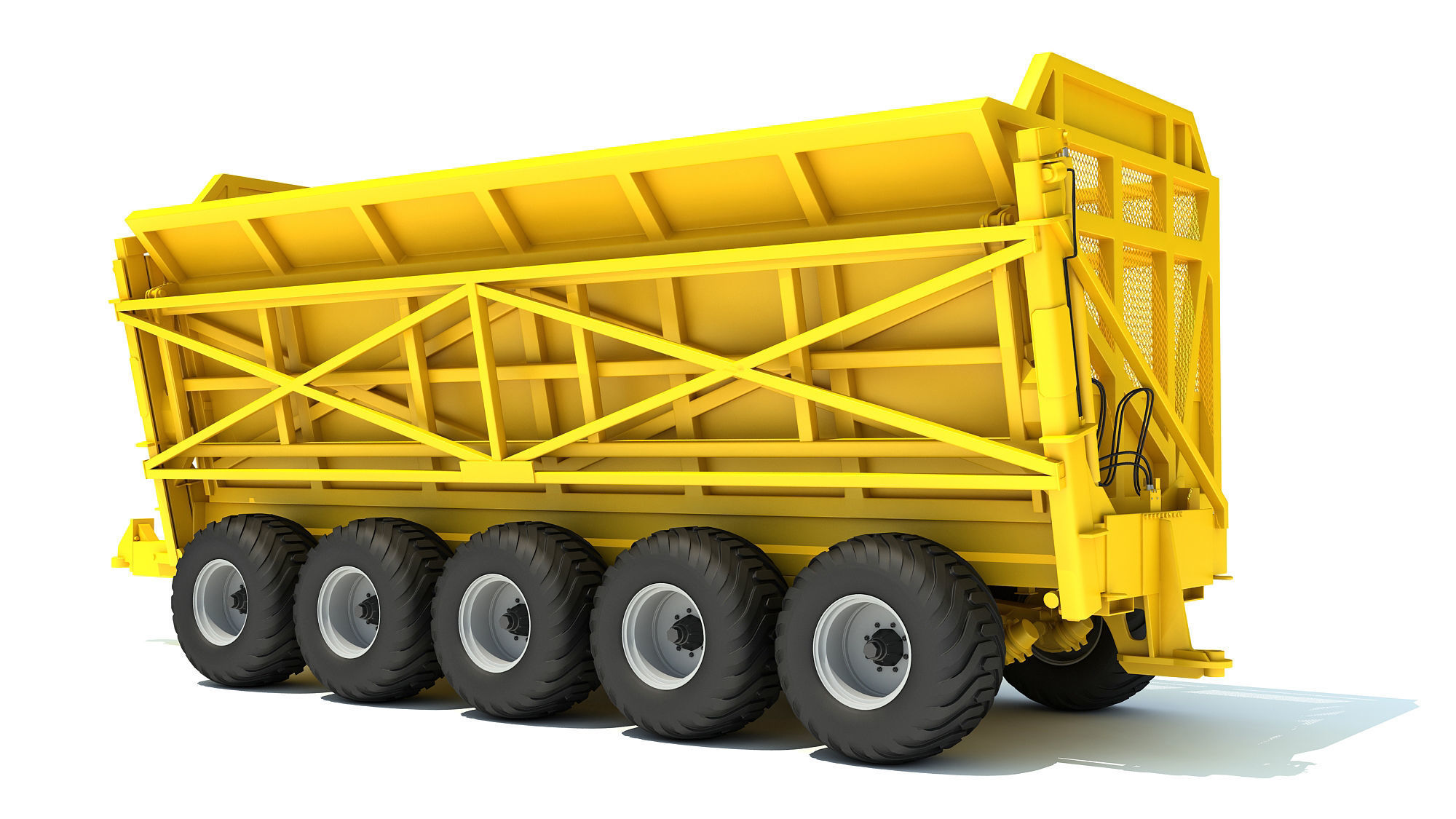 Cane Transfer Trailer 3D model_2