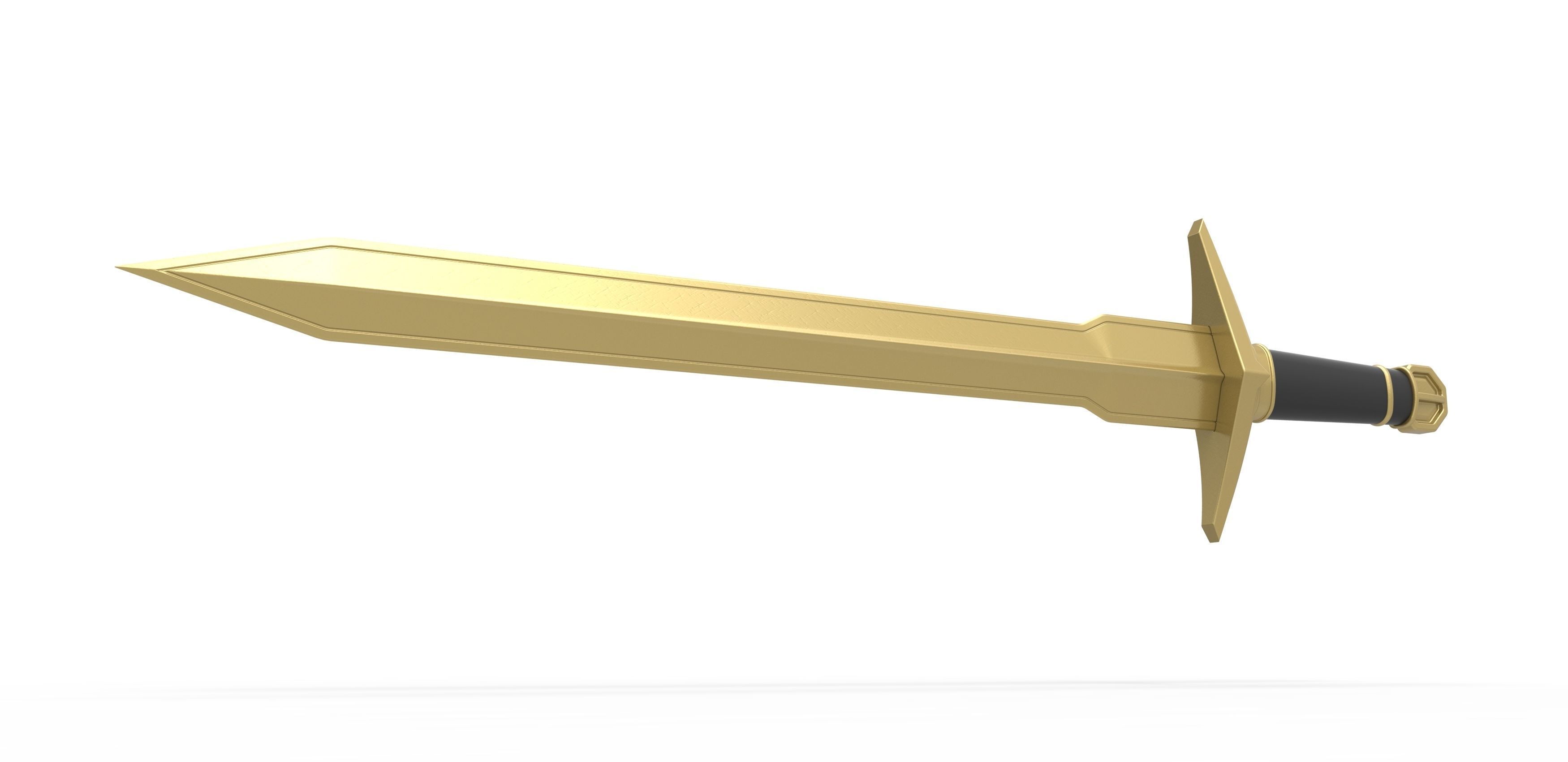 Golden Sword of Kid Loki from Loki TV series 3D print model_1
