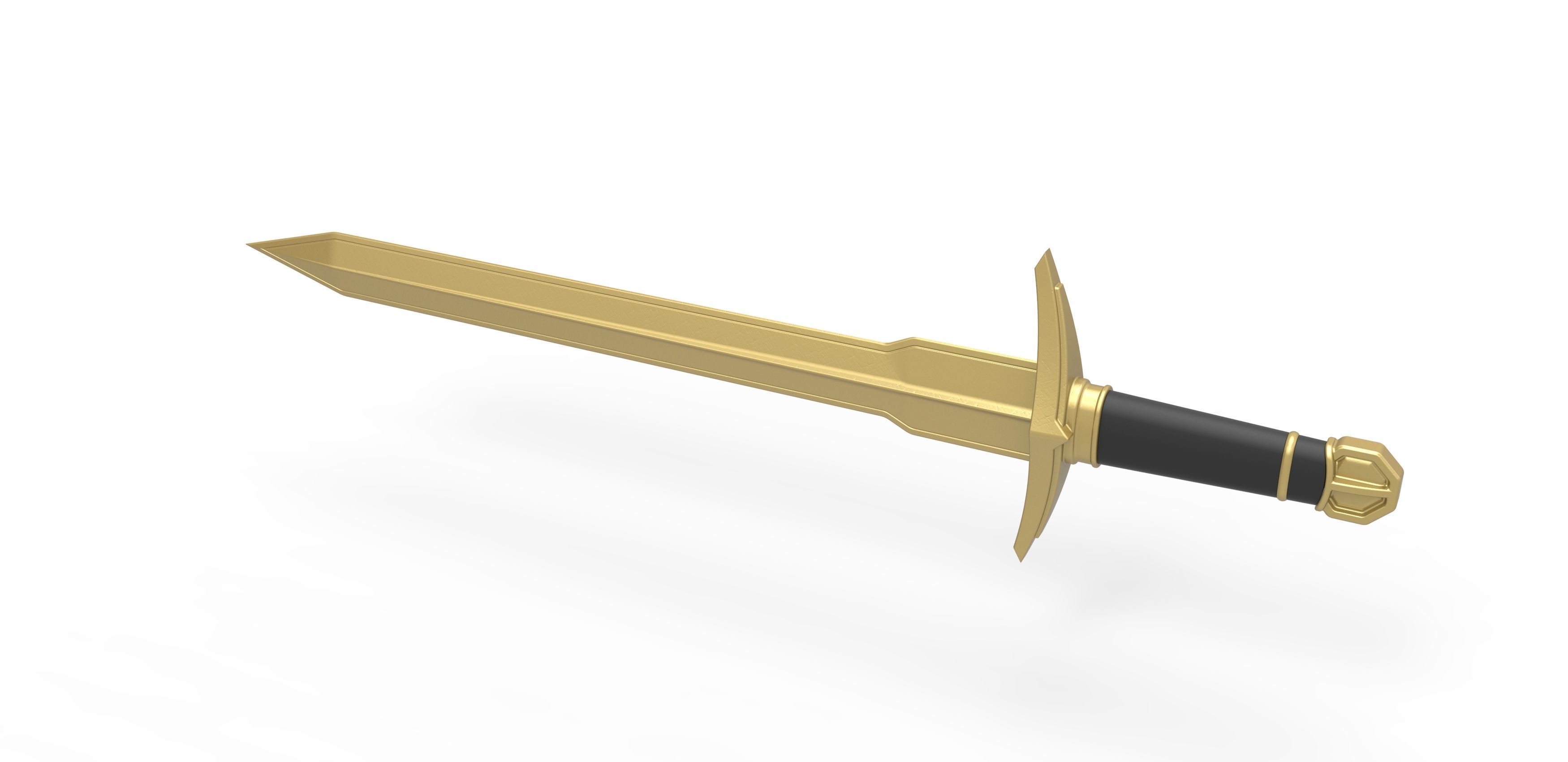 Golden Sword of Kid Loki from Loki TV series 3D print model_8
