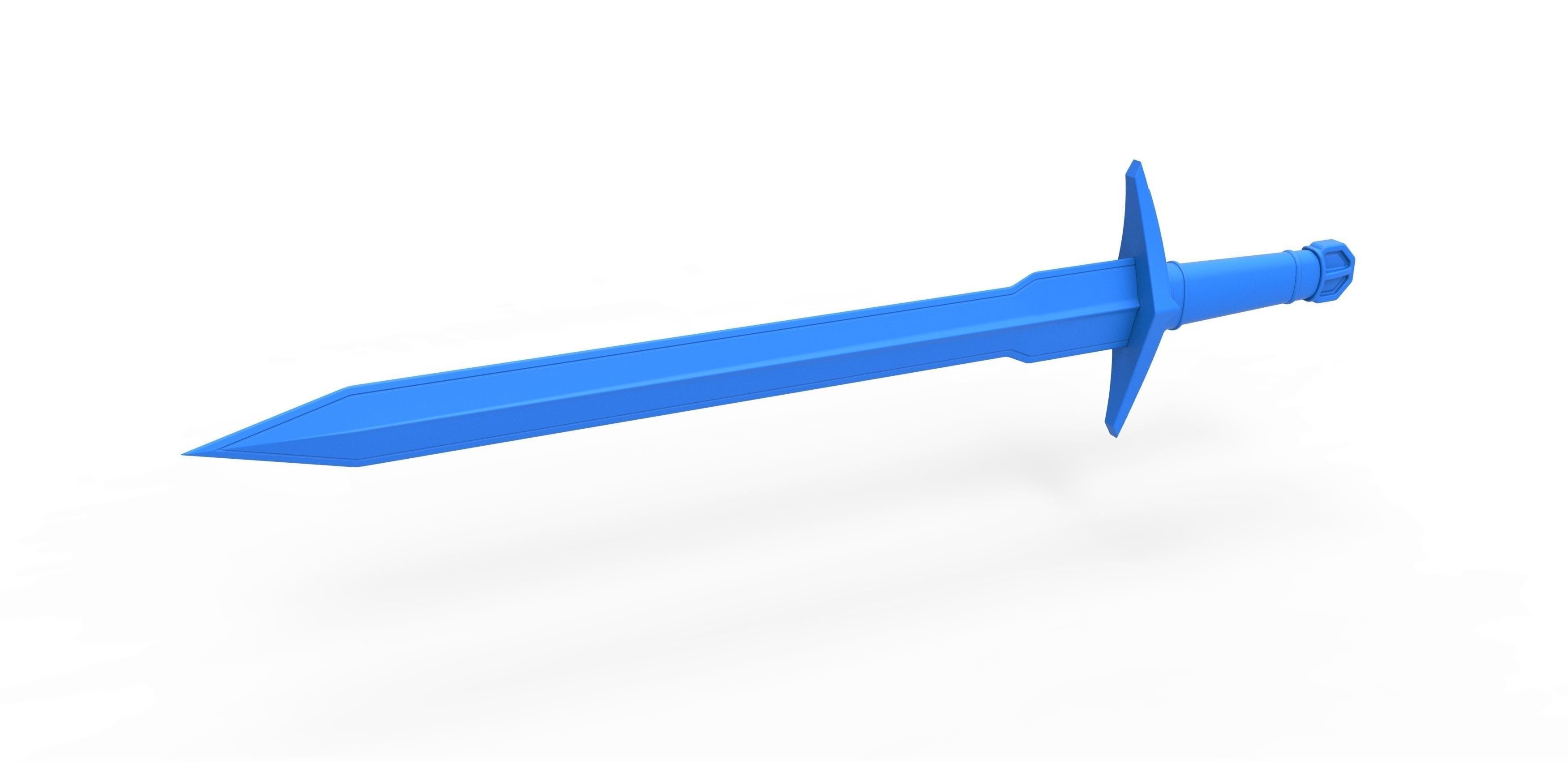 Golden Sword of Kid Loki from Loki TV series 3D print model_12