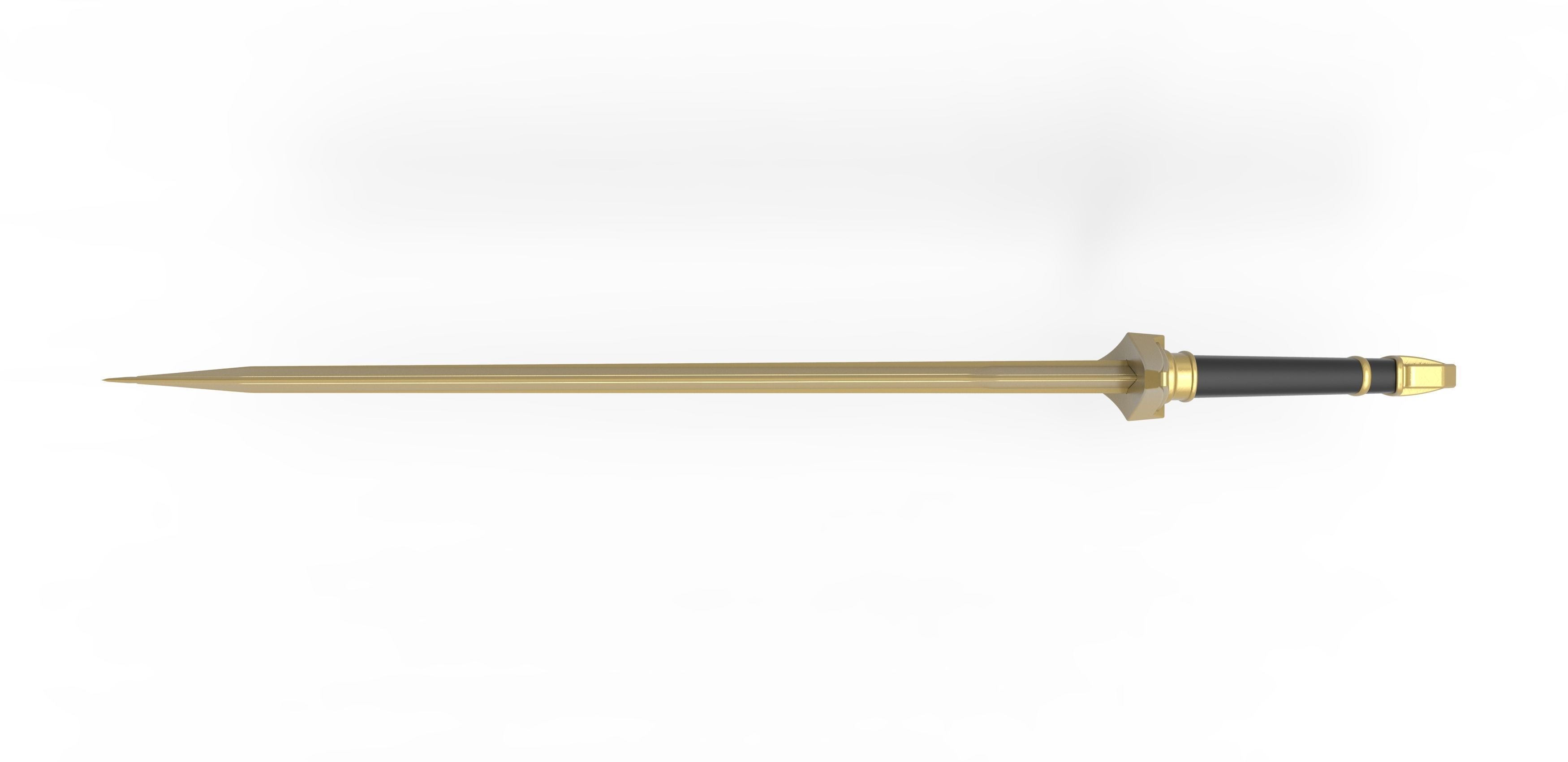 Golden Sword of Kid Loki from Loki TV series 3D print model_7