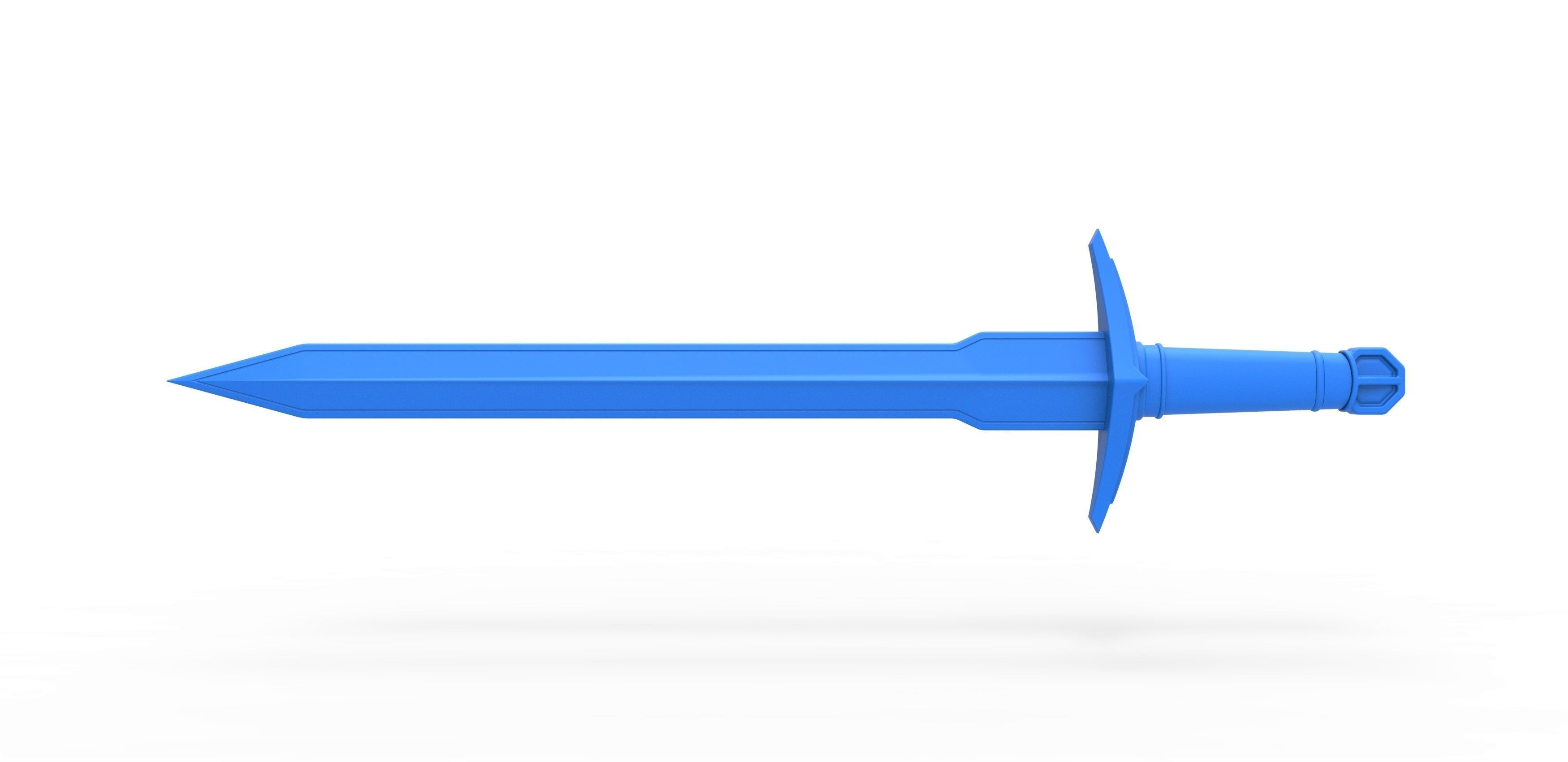 Golden Sword of Kid Loki from Loki TV series 3D print model_17